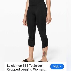 Lululemon ebb to street crop leggings